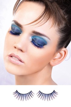 Blue-Purple Deluxe Eyelashes - BE523