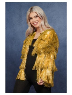 Fever Tinsel Festival Jacket, Gold - FV74005