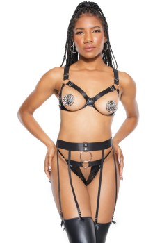 Coquette - Bra,Garter Belt & G-string - CQ22219