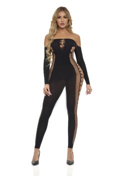 Pink Lipstick - Diamond Drippin Bodystocking - PL27057