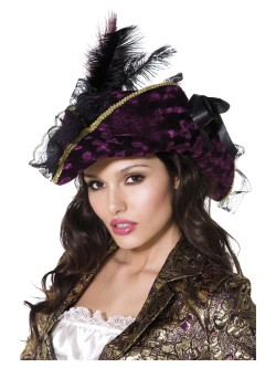 Fever Marauding Pirate Hat, Purple - FV33623