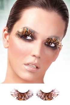 Black Feather Eyelashes - BE609