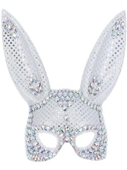 Fever Silver Jewel Bunny Mask - FV53043
