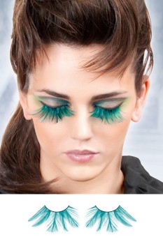 Blue Feather Eyelashes - BE615