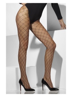 Diamond Net Tights, Black - FV42713