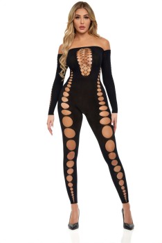 Pink Lipstick - Boujee Gang Bodystocking - PL27058