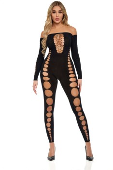 Pink Lipstick - Boujee Gang Bodystocking - PL27058