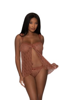Fly Away Baby Doll & Thong Set - MSM274