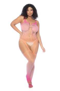 Mapale - Floral Ombre Bodystocking - MAP1125X