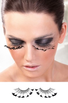 Black Feather Eyelashes - BE608