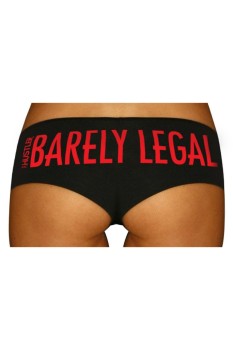 Hustler Screen Print Panties - Barely Legal - HSP-06