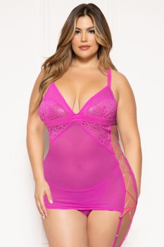 Seven til Midnight - Two piece chemise set - STM11823XP