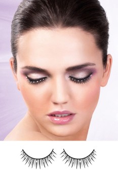 Black-White Rhinestone Eyelashes - BE498