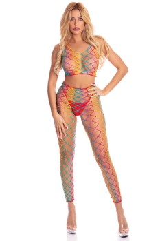 Roy G. Biv 2Pc Bodystocking - PL23078