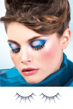 Multi-Colored Rhinestone Eyelashes - BE533