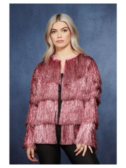 Fever Tinsel Festival Jacket, Pink - FV74000