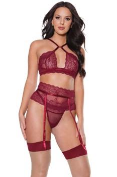 Coquette - Bra, Garter Belt and Thong - CQ22313