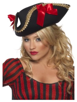 Fever Pirate Hat, Black - FV24206