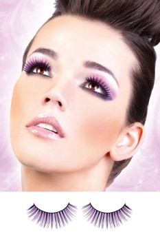 Black-Purple Deluxe Eyelashes - BE500